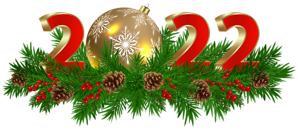 This png image - 2022 Christmas Decoration PNG Clip Art Image, is available for free download