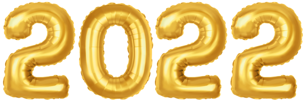 This png image - 2022 Gold Baloons PNG Clip Art Image, is available for free download
