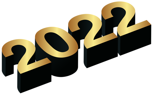 This png image - 2022 Gold Black PNG Clip Art Image, is available for free download