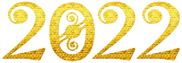 This png image - 2022 Gold Deco PNG Clip Art Image, is available for free download