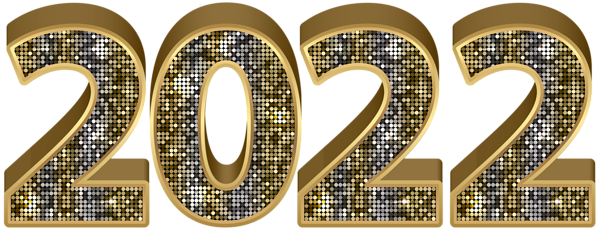 This png image - 2022 Gold Deco Transparent Clipart, is available for free download