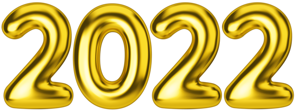 This png image - 2022 Gold Foil PNG Clipart, is available for free download