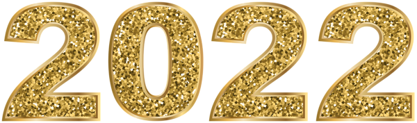 This png image - 2022 Gold Glitter PNG Clipart Image, is available for free download