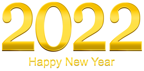 This png image - 2022 Gold Happy New Year Clipart, is available for free download