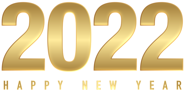 This png image - 2022 Gold New Year PNG Clipart, is available for free download