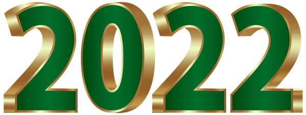 This png image - 2022 Gold and Green PNG Clipart Image, is available for free download