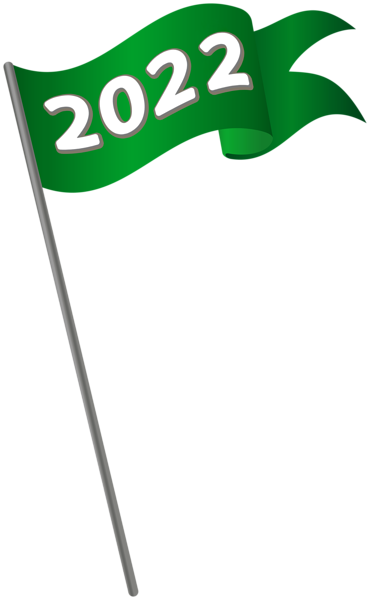 This png image - 2022 Green Waving Flag PNG Clipart, is available for free download