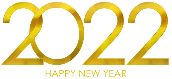 This png image - 2022 Happy New Year Gold Clipart, is available for free download