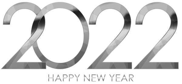 This png image - 2022 Happy New Year Silver Clipart, is available for free download