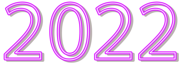 This png image - 2022 Neon Style Purple PNG Clip Art Image, is available for free download