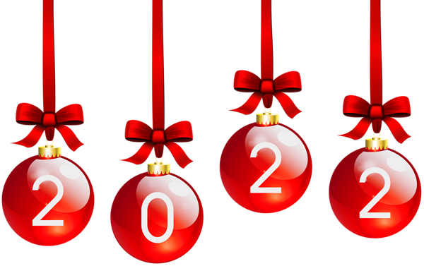 This png image - 2022 Red Christmas Balls PNG Clip Art, is available for free download