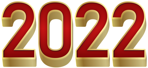 This png image - 2022 Red Gold Text PNG Transparent Clipart, is available for free download