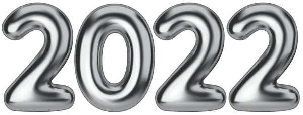 This png image - 2022 Silver Foil PNG Clipart, is available for free download
