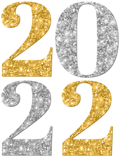 This png image - 2022 Silver Gold PNG Clip Art, is available for free download