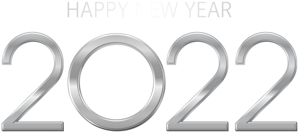 This png image - 2022 Silver Happy New Year Transparent Clipart, is available for free download