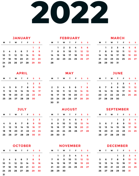 This png image - 2022 Transparent PNG Calendar, is available for free download