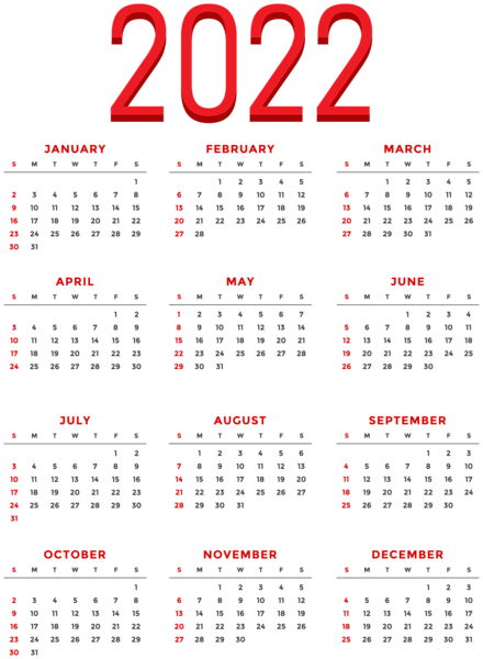 This png image - 2022 US Calendar Transparent PNG Clipart, is available for free download