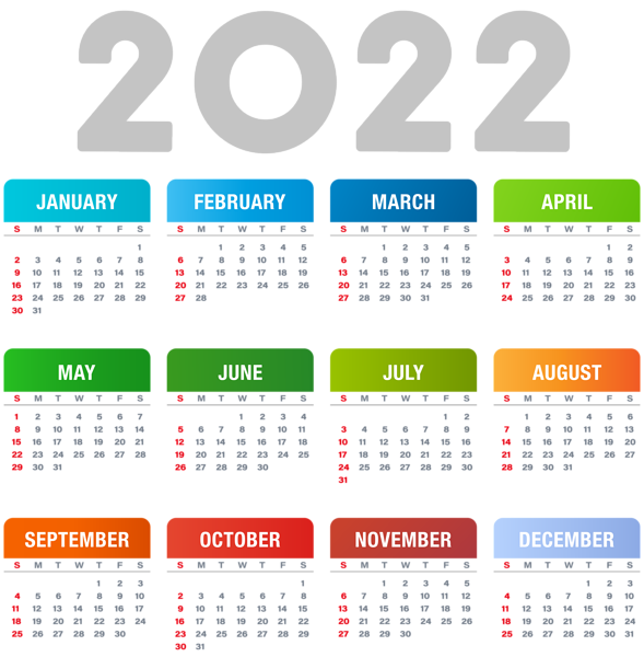 This png image - 2022 US Transparent Calendar PNG Clipart, is available for free download