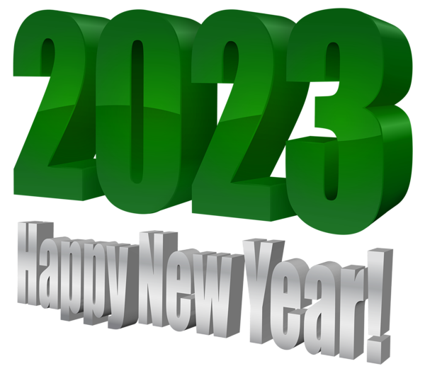 This png image - 2023 3D Green PNG Transparent Clipart, is available for free download