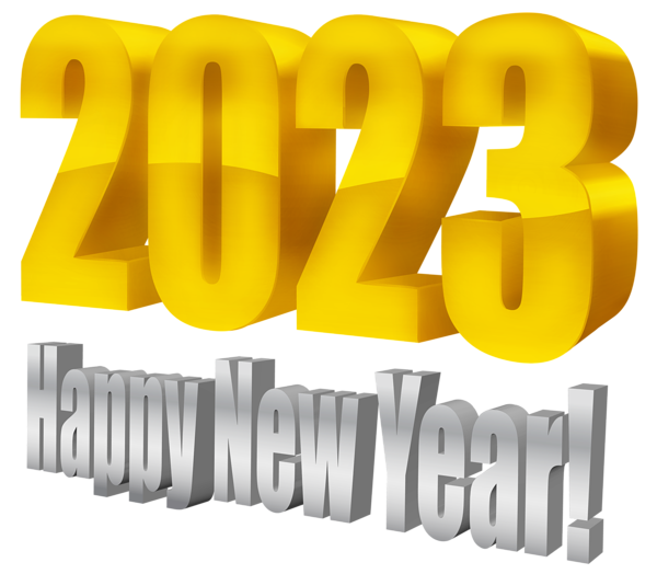This png image - 2023 3D Yellow PNG Transparent Clipart, is available for free download