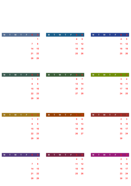 This png image - 2023 EU color Calendar Transparent PNG Clipart, is available for free download