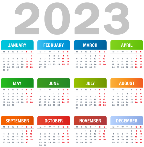 This png image - 2023 Transparent Calendar PNG Clipart, is available for free download