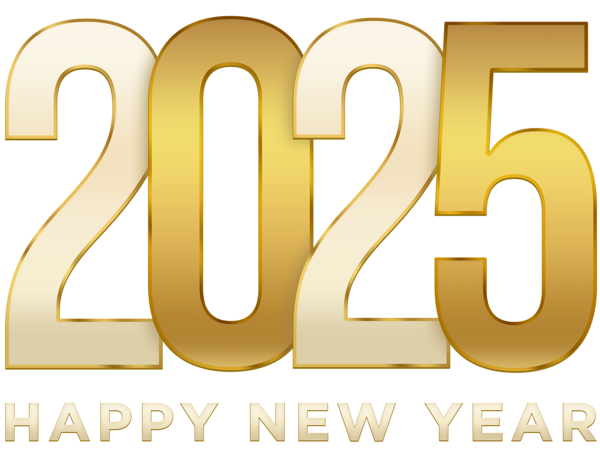 This png image - 2025 New Year PNG Clip Art Image, is available for free download