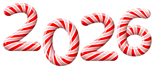 This png image - 2026 Candy Cane PNG Clip Art Image, is available for free download