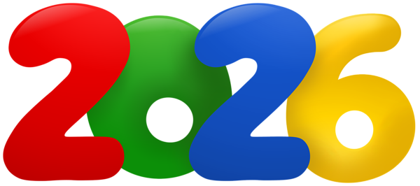 This png image - 2026 Clipart PNG Multicolor Image, is available for free download
