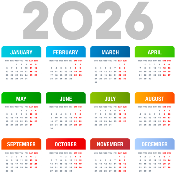 This png image - 2026 EU Transparent Calendar PNG Clipart, is available for free download