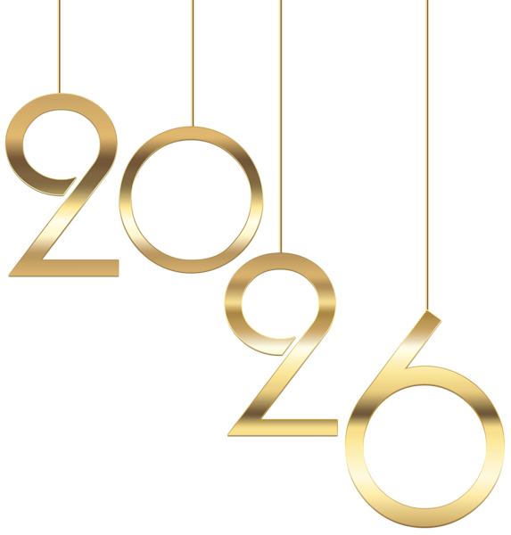 This png image - 2026 Hanging Transparent PNG Clip Art, is available for free download