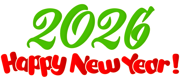 This png image - 2026 Happy New Year PNG Clip Art Image, is available for free download