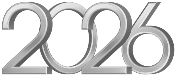 This png image - 2026 Silver Transparent PNG Clipart, is available for free download