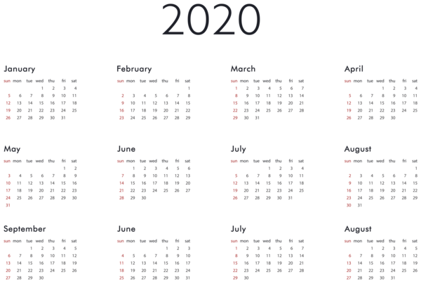 This png image - Calendar 2020 PNG Clipart, is available for free download
