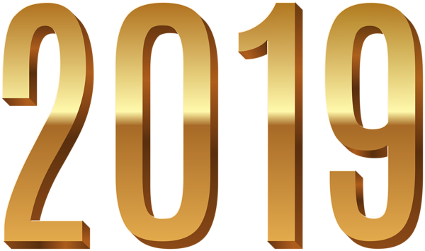 This png image - Gold 2019 PNG Clip Art, is available for free download
