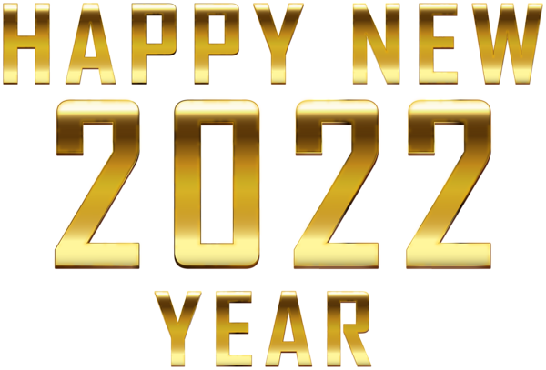 This png image - Happy New 2022 Gold PNG Clipart, is available for free download