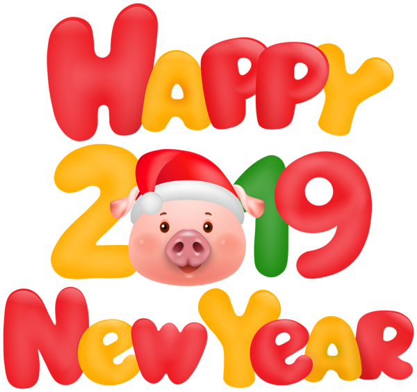This png image - Happy New Year 2019 Pig Clip Art Image, is available for free download