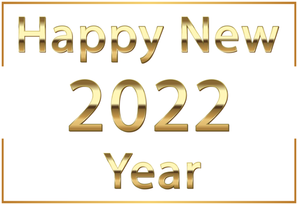 This png image - Happy New Year 2022 Gold PNG Clipart, is available for free download