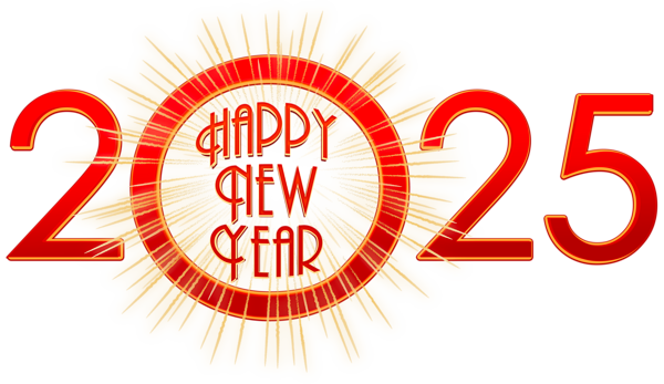 This png image - Happy New Year 2025 PNG Clipart Image, is available for free download