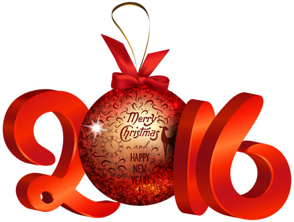 This png image - Red 2016 Decoration PNG Clipart Image, is available for free download