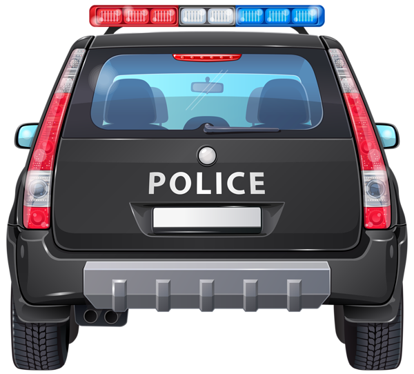 This png image - Police Car Back PNG Clip Art Image, is available for free download