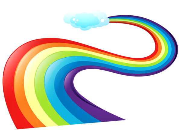 This png image - Rainbow Way PNG Clipart, is available for free download