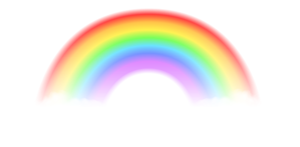 This png image - Rainbow with Clouds Transparent Image, is available for free download