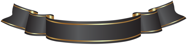 This png image - Black Banner Transparent PNG Clip Art, is available for free download
