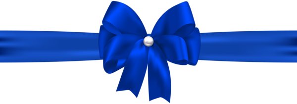 This png image - Blue Bow with Ribbon PNG Clip Art Image, is available for free download