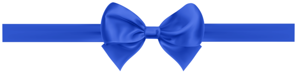 This png image - Blue Bow with Ribbon PNG Clipart, is available for free download