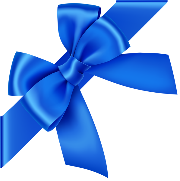 This png image - Blue Corner Bow Transparent Clip Art Image, is available for free download