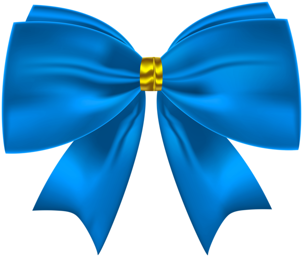 This png image - Blue and Gold Bow PNG Clipart, is available for free download