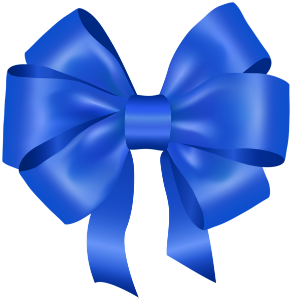 This png image - Bow Blue Deco PNG Clipart, is available for free download