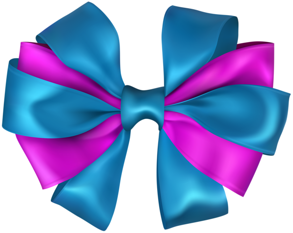 This png image - Bow Blue Magenta PNG Clip Art Image, is available for free download